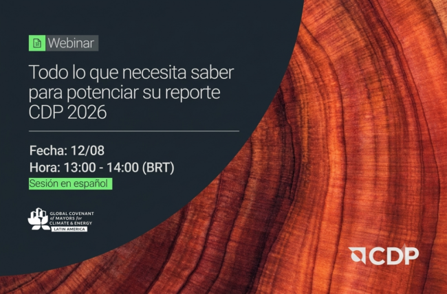 CDP realiza webinar para apoyar a ciudades en el reporte climático 2026